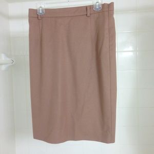 Max Mara Weekend Tan Wool Skirt US 10